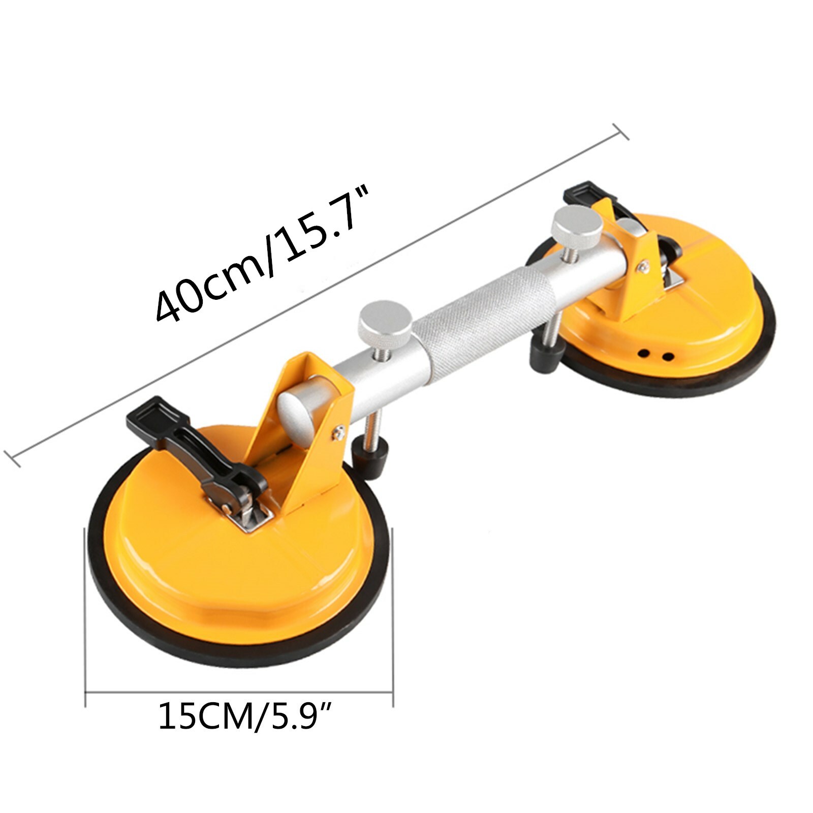 6" 2 Vacuum Splicing Suction Cup Floor Material Quartz Stone Glass Seam Setter