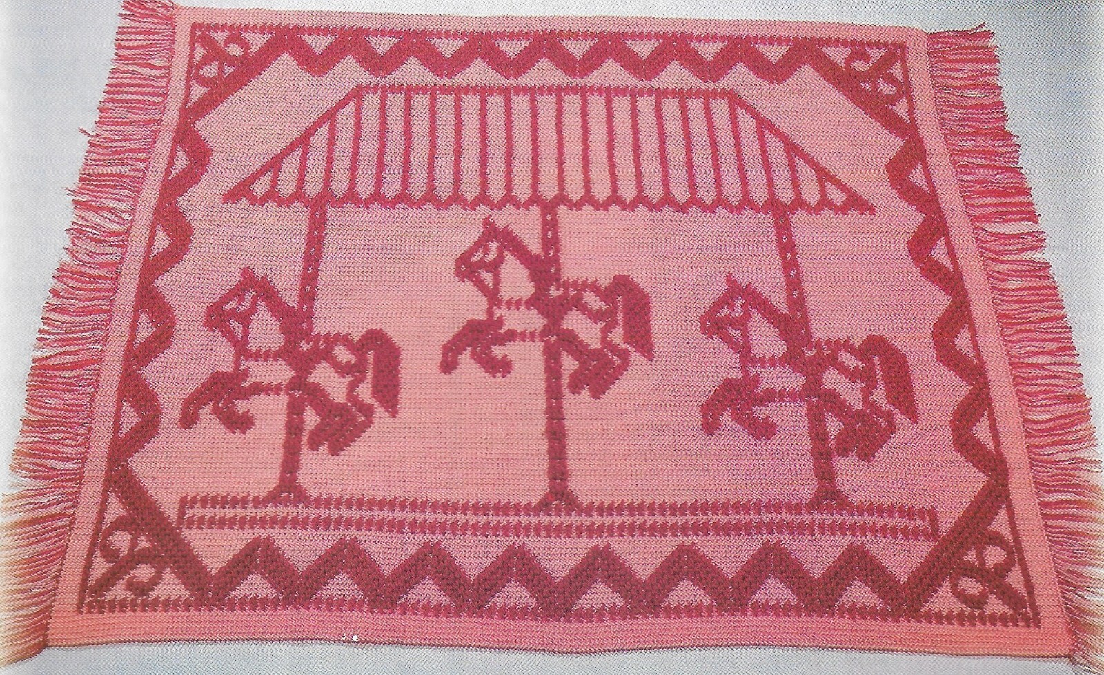 Ride a Painted Pony Child's Afghan crochet pattern instructions