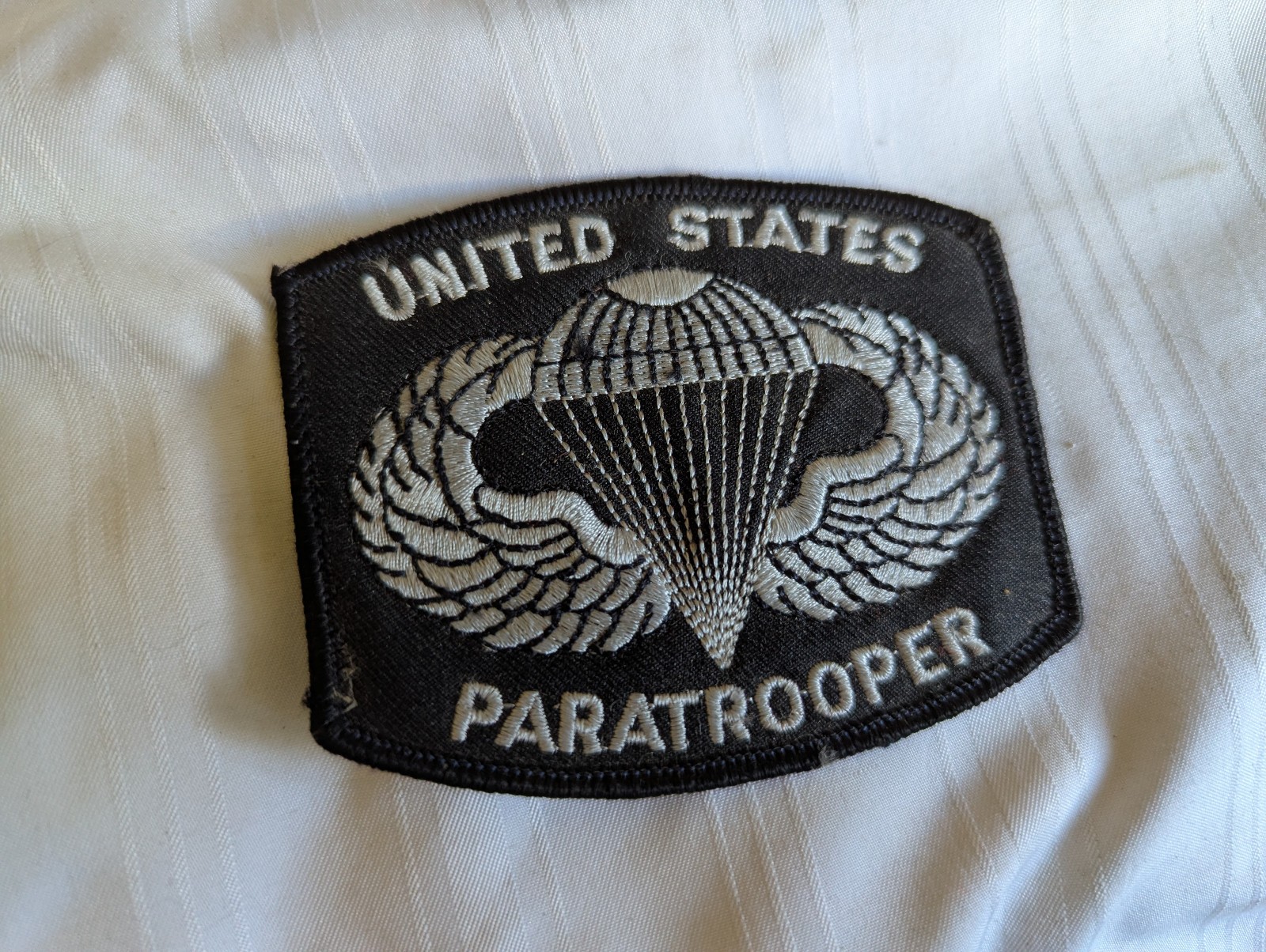 United States Paratrooper embroidered patch 3" x 3.5"