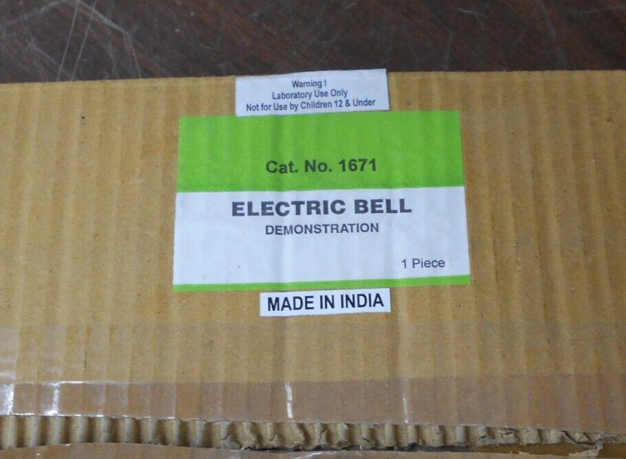 Electric Bell Demonstration Cat No 1671