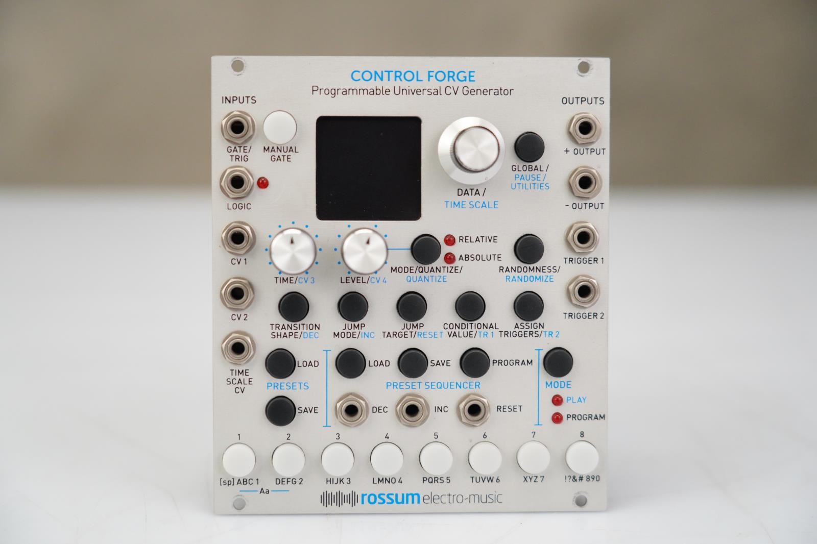 Rossum Control Forge Programmable CV Generator Eurorack Module #58938