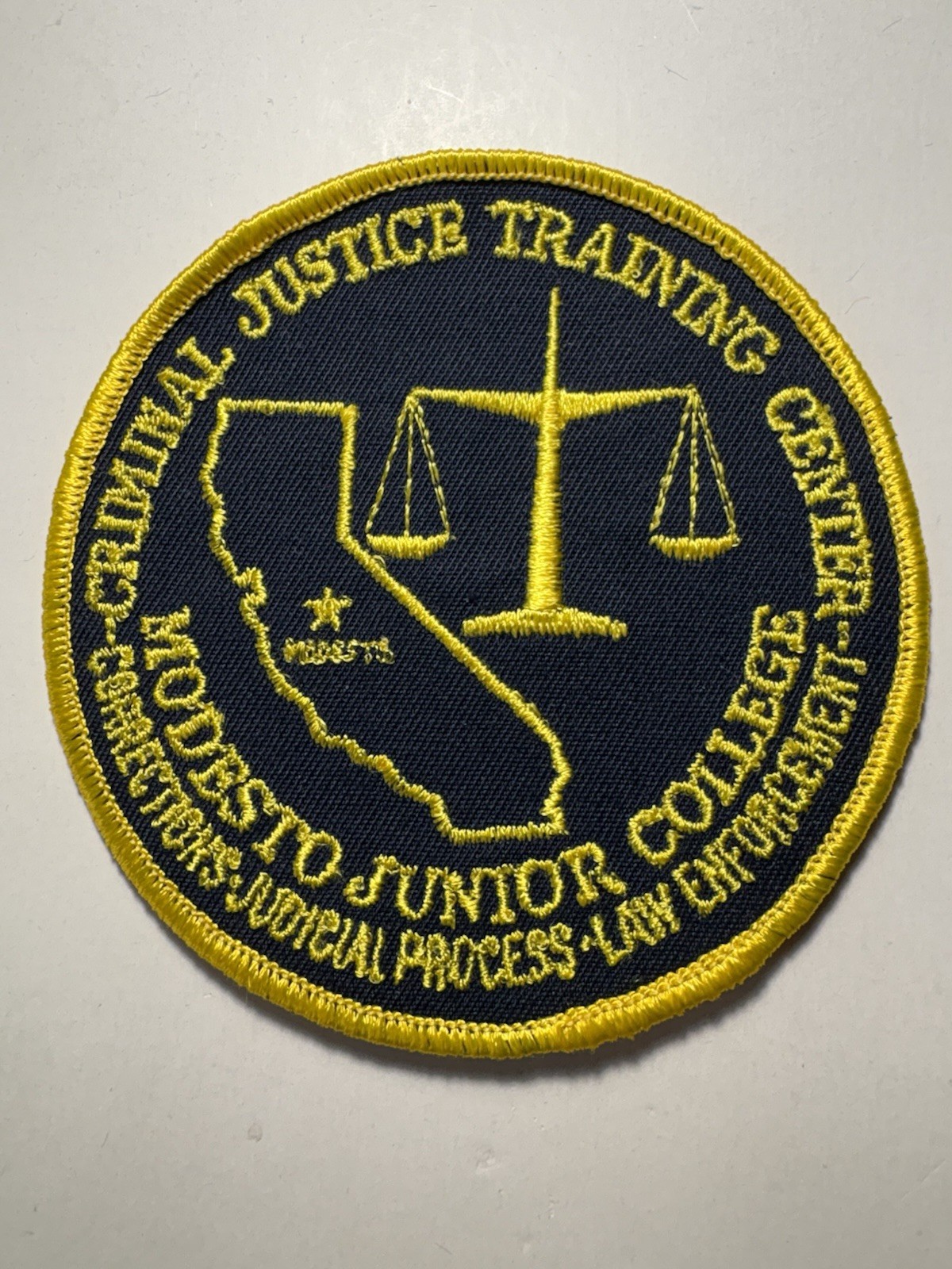 Modesto Junior College Criminal Justice Training Center Patch