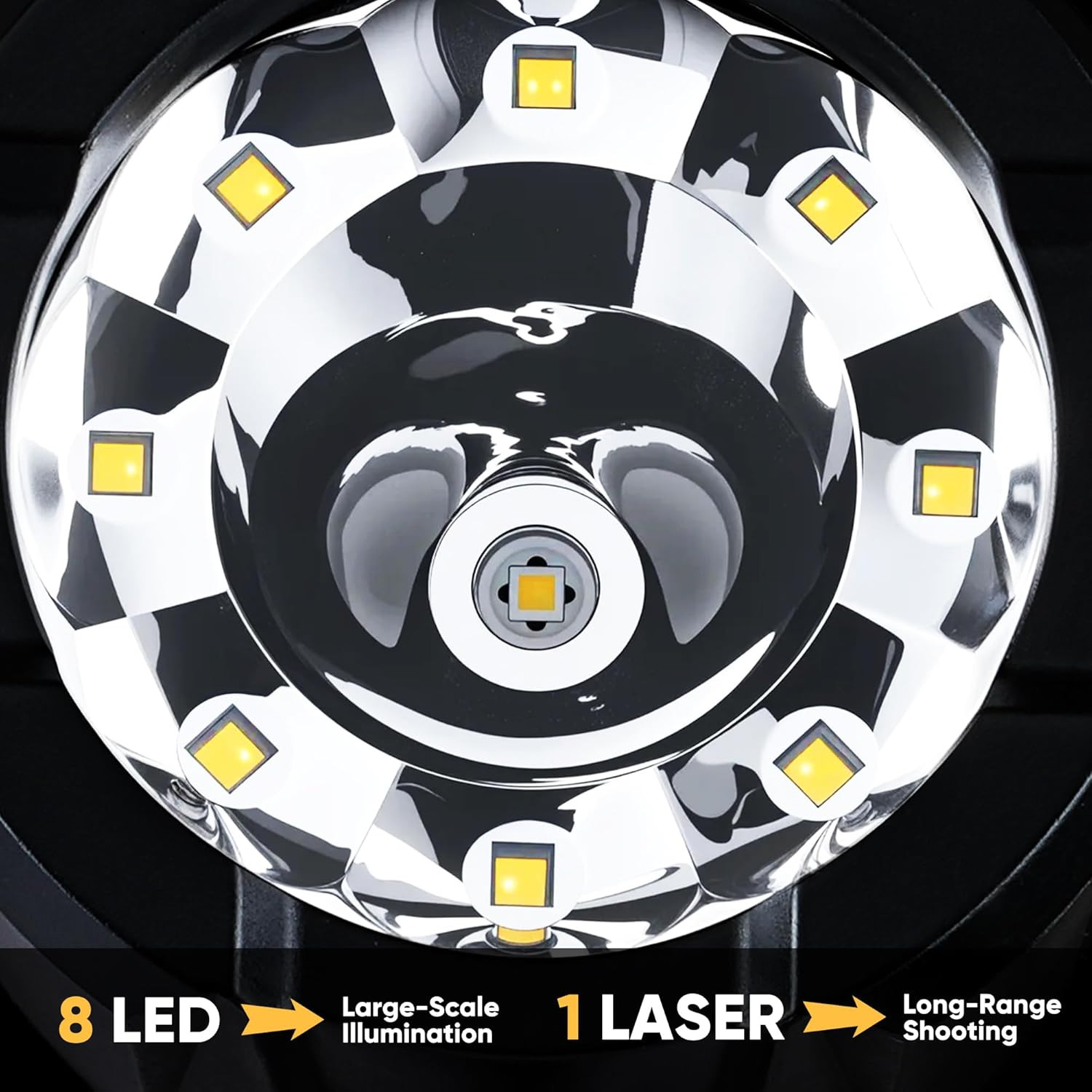 Rechargeable Spotlight 1000000 Lumen, Super Bright LED Spotlight Flashlight w...