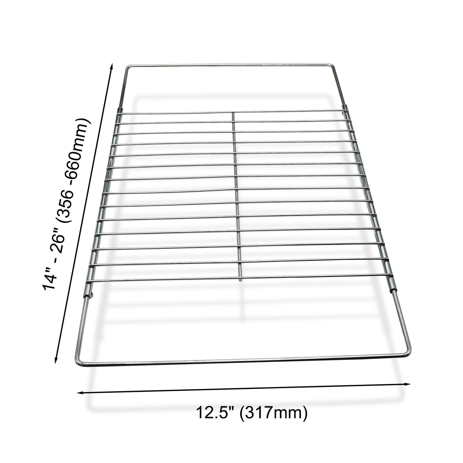 2Pack Adjustable Extendable Oven Rack, Wire Racks, Universal Silver