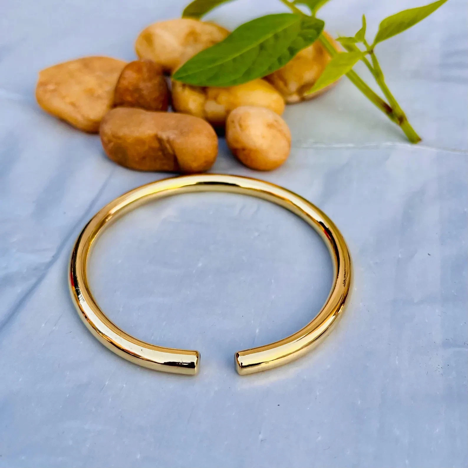 1 Pc Pure Brass Bangles Men Women Bracelet Bangle, Healing Bangles Plain Solid