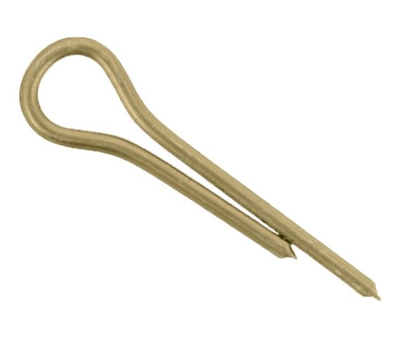 Cotter Pin 3/64 x 1/4 Carbon Steel Zinc Yellow (2000 Pieces)