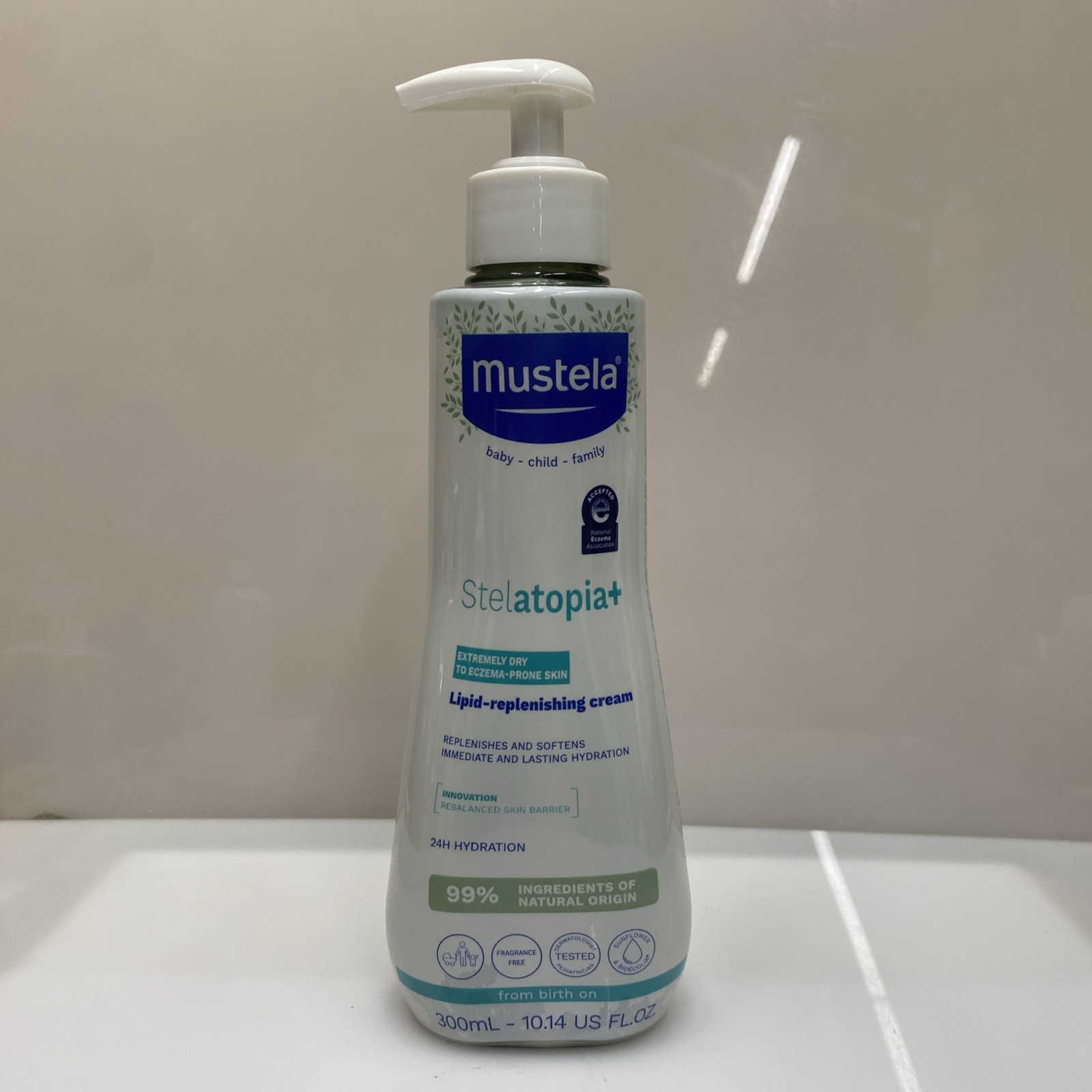 Mustela Stelatopia + Lipid Replenishing Baby Eczema Cream Fragrance Free 300ml