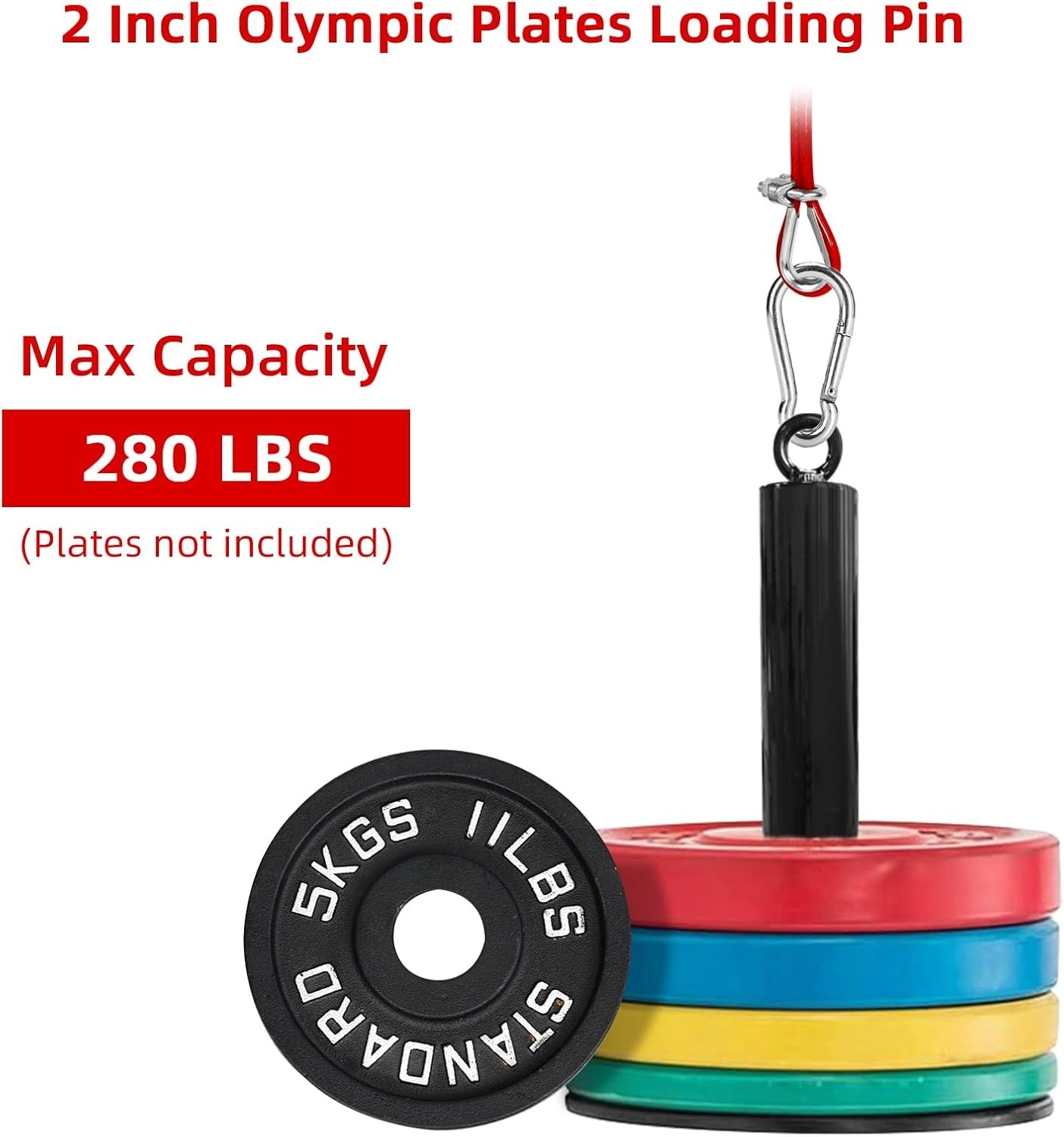 Home Gym Cable Machine Pulley System - Black