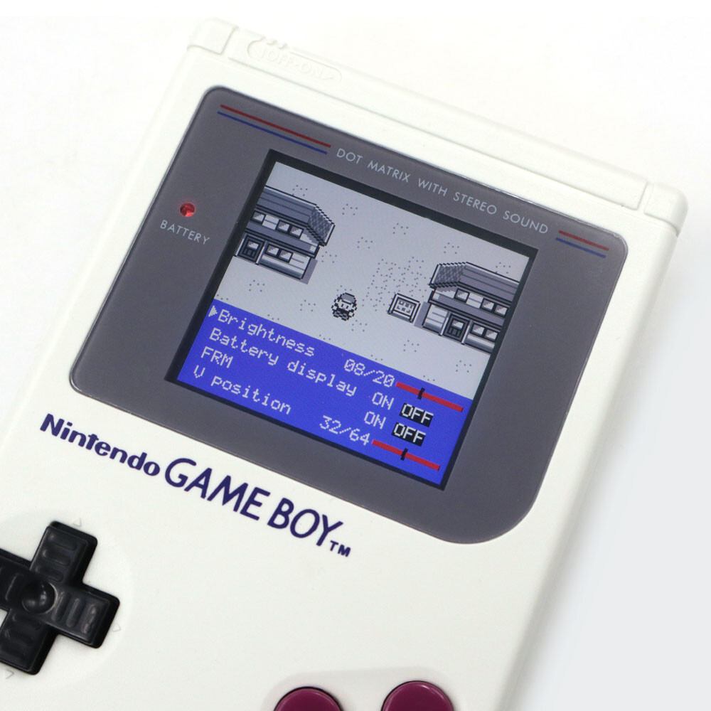36 Colors Game Boy DMG V5 Pro IPS LCD Backlight Kit w/OSD FRM Menu+Pre-cut Shell