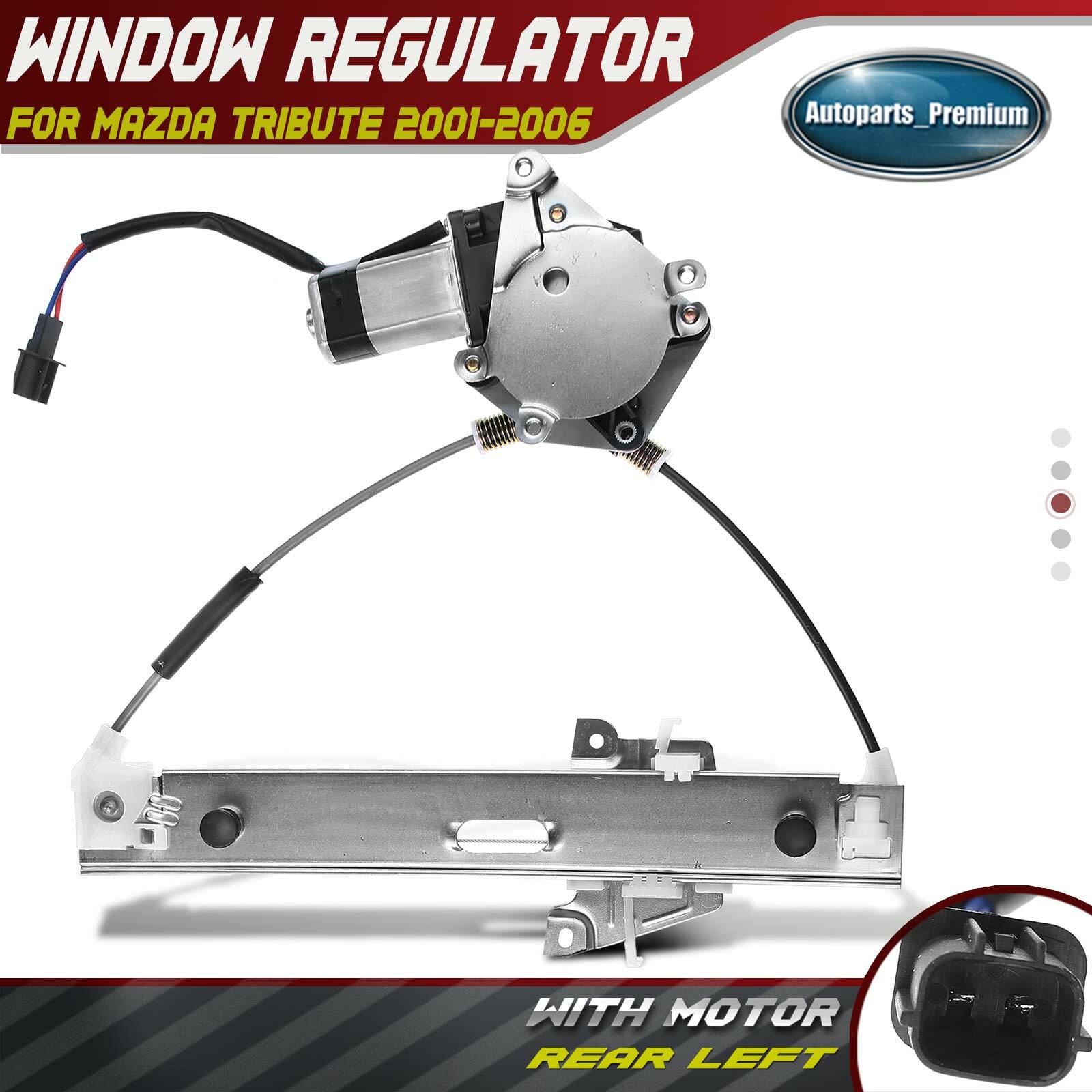 Rear Left Driver Power Window Regulator w/ Motor for Mazda Tribute 2001-2006 SUV