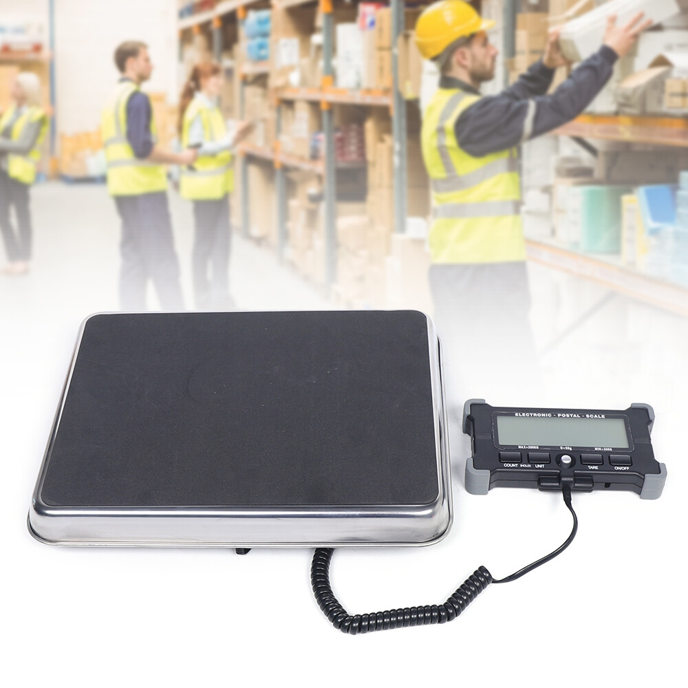 440lb Heavy Duty Digital Metal Industry Shipping Postal Scale 200kg BLACK