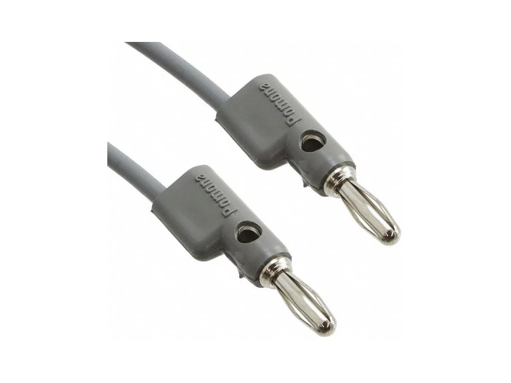 Pomona B-24-8 - Stack-Up Banana Plug Patch Cord, 24', Gray