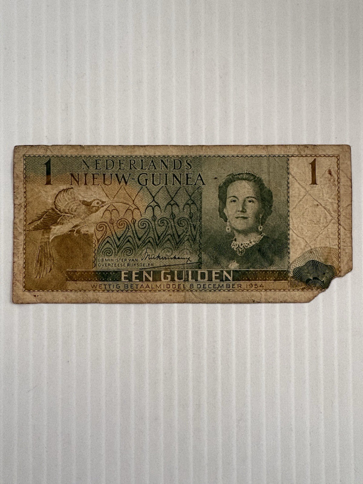 Netherlands New Guinea 1 Gulden 1954