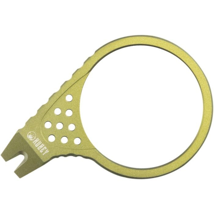 Kubey Pry Tool Gold Color Titanium Construction Finger Ring Durable Lightweight