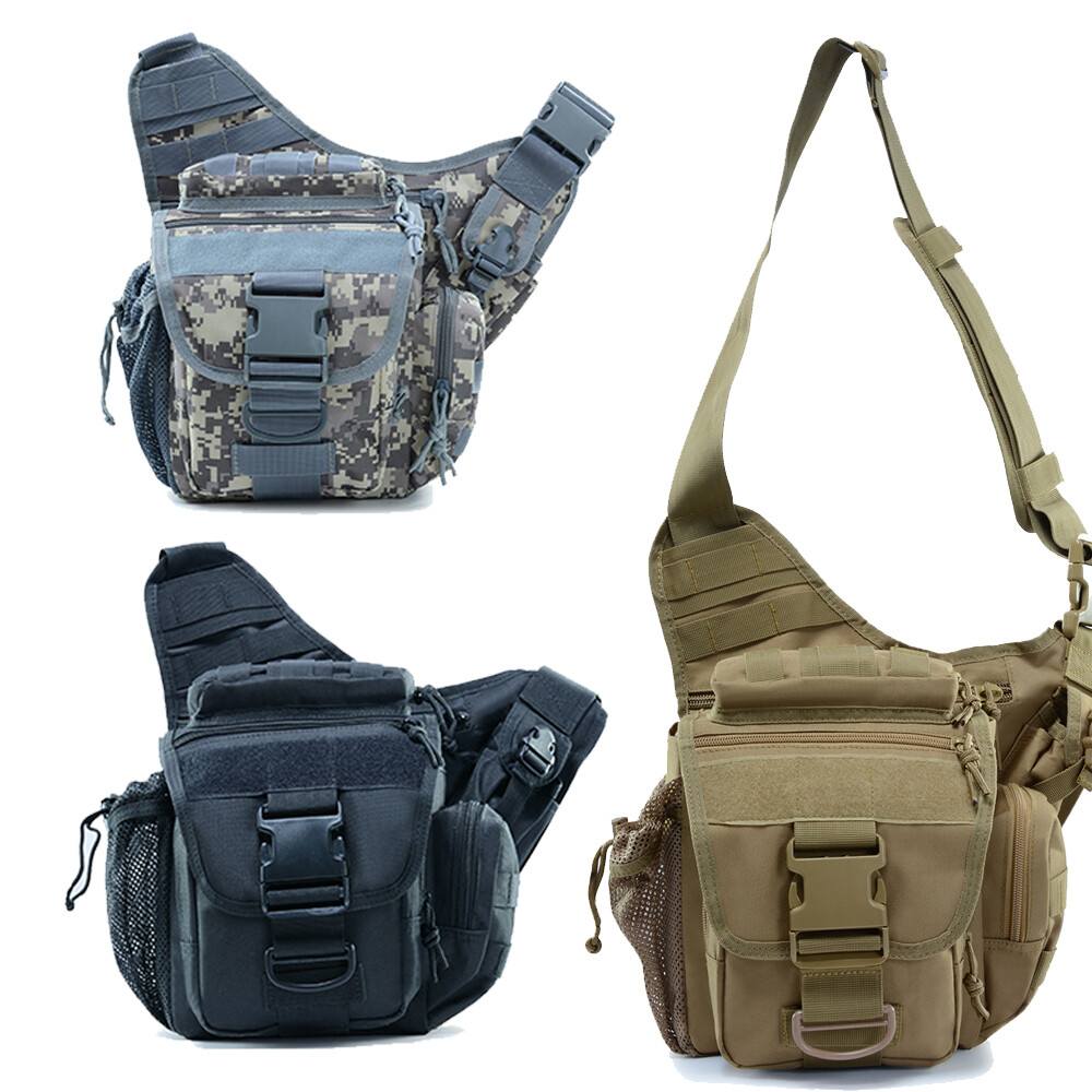 Tactical Sling Bag Molle Bag Military Army Shoulder Bag Pack Cross-body Backpack