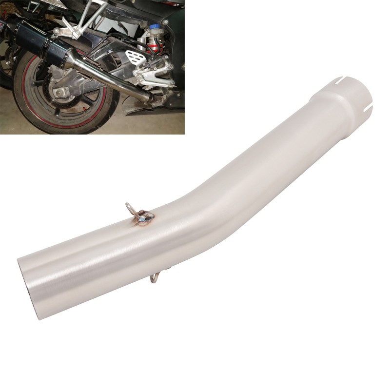 For Yamaha YZF R6 1998-2005 Motorcycle Exhaust Mid Link Pipe 51mm Muffler Tips