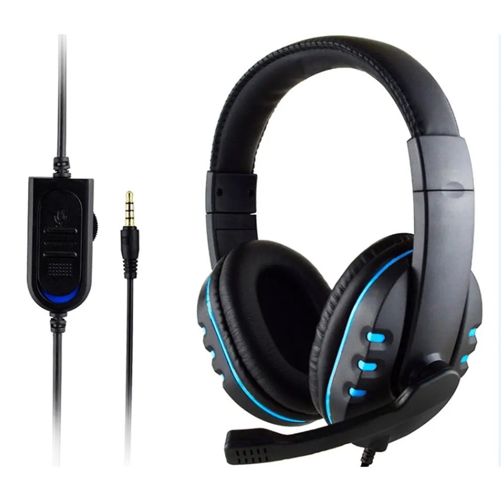 3.5mm Wired Gaming Headset Noise Cancelling Mic for PS4 PS5 PC Xbox Headphones