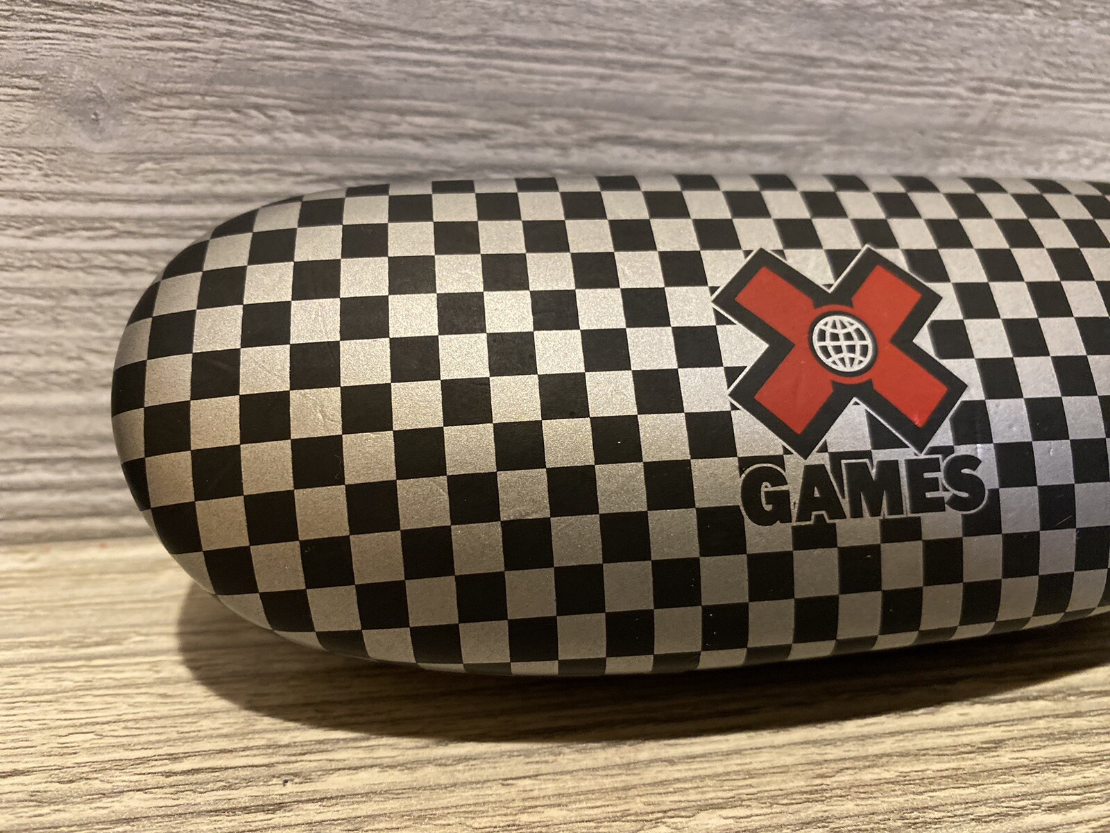 X Games Eye Glass Sunglasses Hard Case Logo Red Felt Lining Case Only EUC