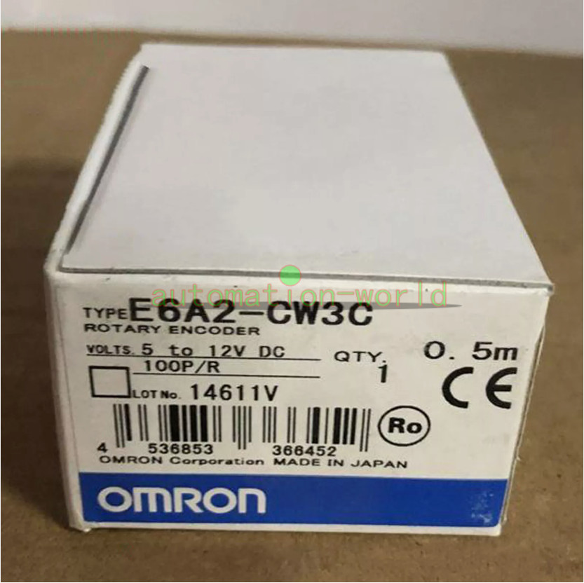 ONE OMRON rotary encoder E6A2-CW3C 100P/R NEW In Box