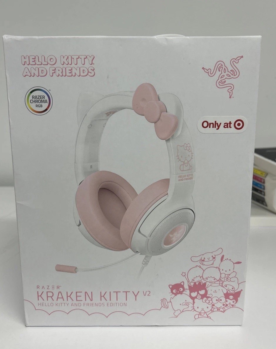 Razer X Hello Kitty & Friends Kraken V2 BT Gaming Headset Wireless Brand New