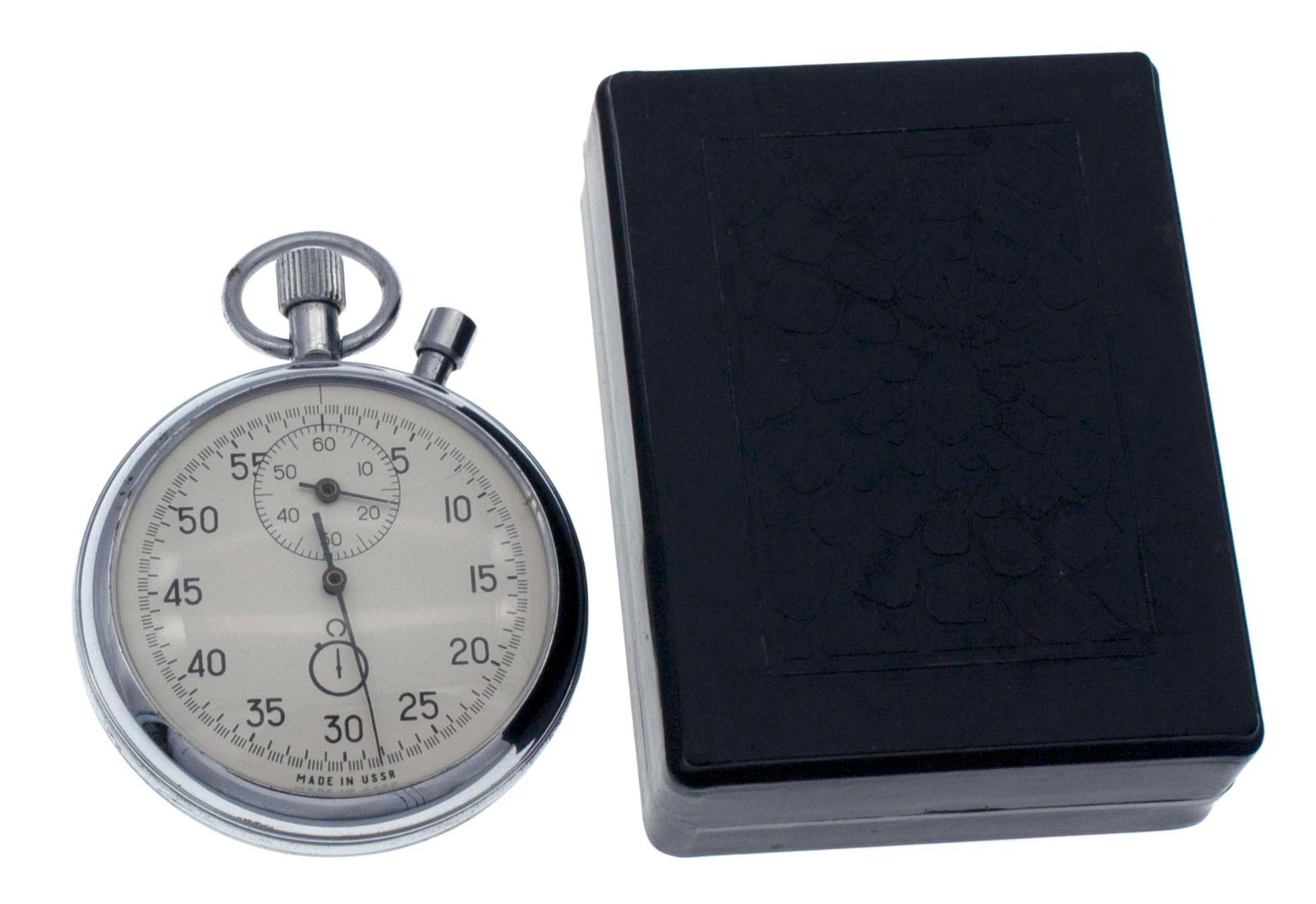 Soviet/Russian 16 jewels AGAT Stop Watch Chronometer (2 dials, 60-min / 60-sec)