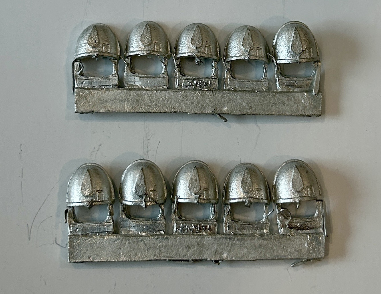 40k Space Marine Blood Angel 🩸 Shoulder Pads X 10 | Metal | OOP | GW | 2000