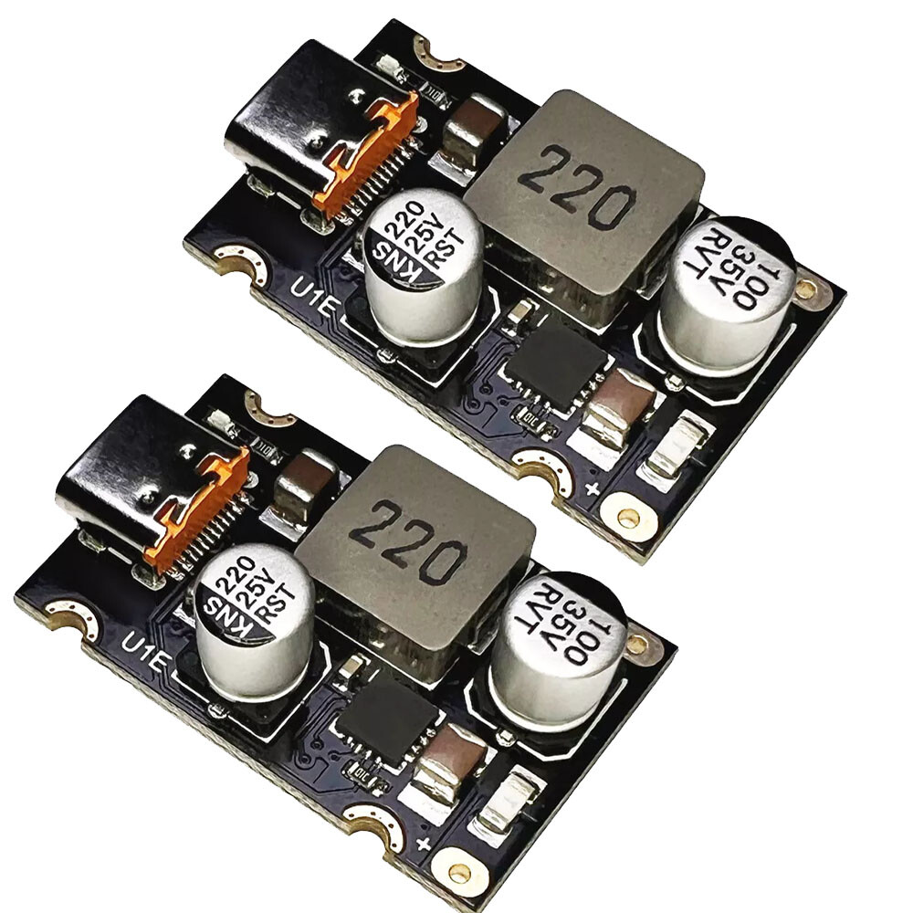 2PC 65W Type-C DC 8~30V PD/QC Quick Charge Fast Charging Board USB Buck Modules