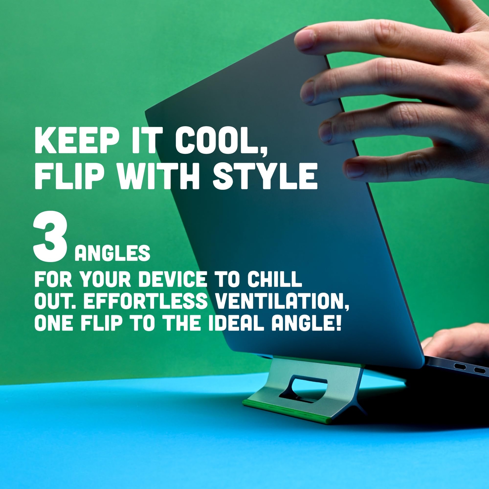 Adjustable Laptop Riser 3 Height Computer Stand for Desk Portable