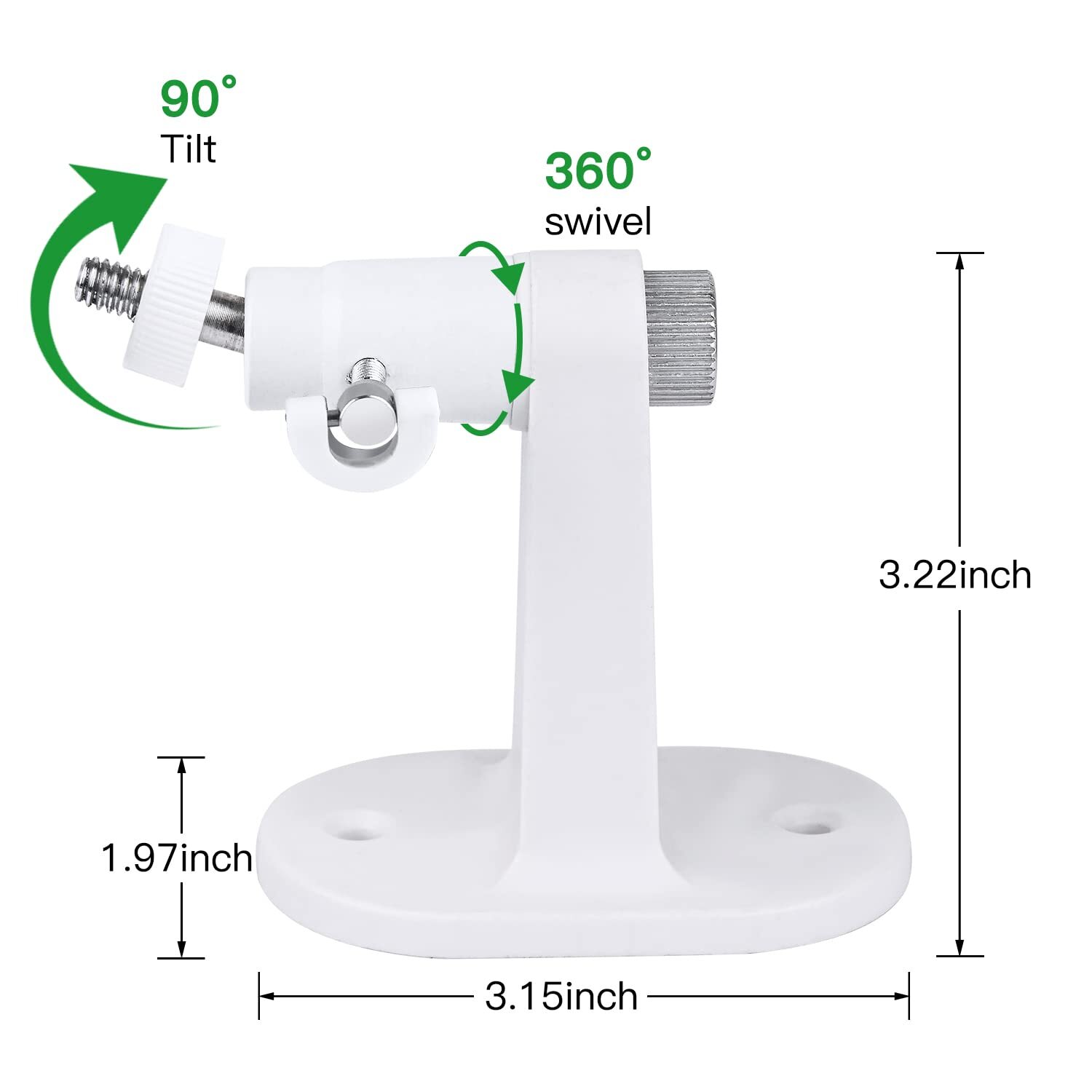 2Pack Adjustable Security Wall Mount Bracket for Google Nest Cam Outdoor/Indoor