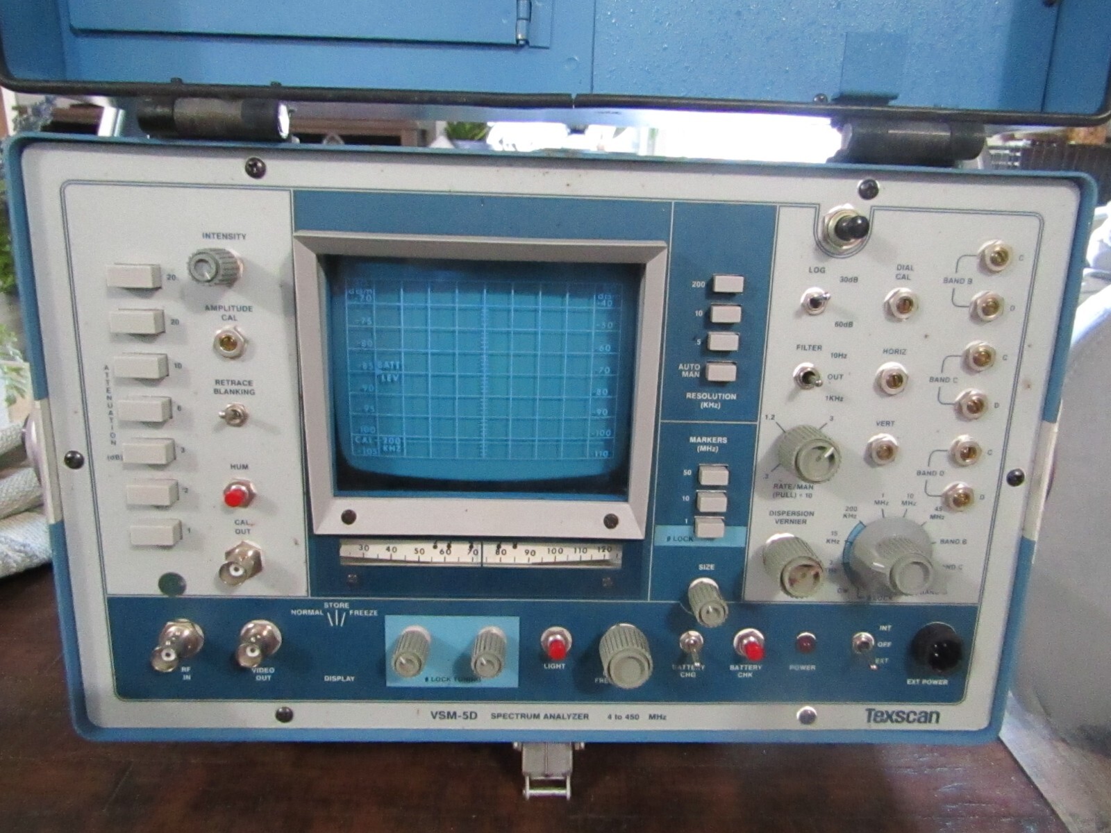 Vintage Texscan VSM-5D Spectrum Analyzer 4 to 450MHz