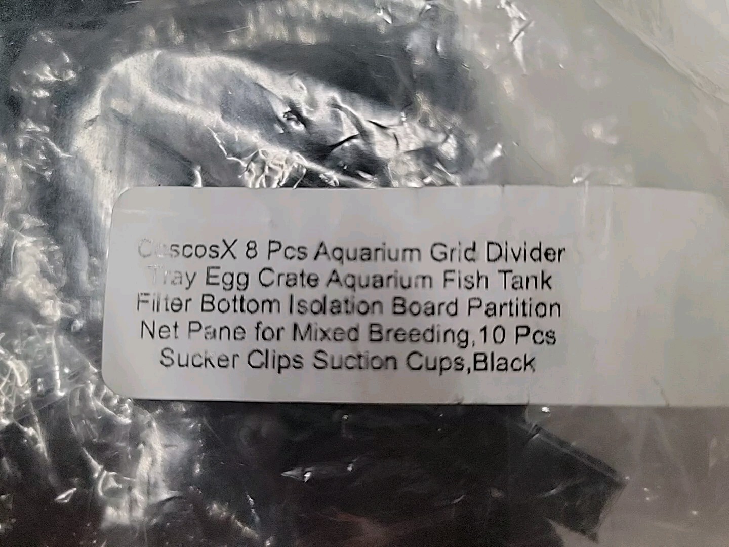 8 Pcs Aquarium Divider Tray Plastic Grid Aquarium Egg Crate Light Diffuser, Fish