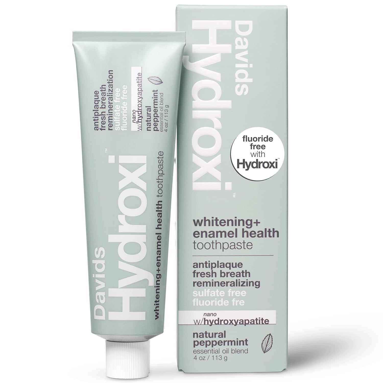 Hydroxi Fluoride Free Nano Hydroxyapatite Whitening + Enamel Health Toothpast...