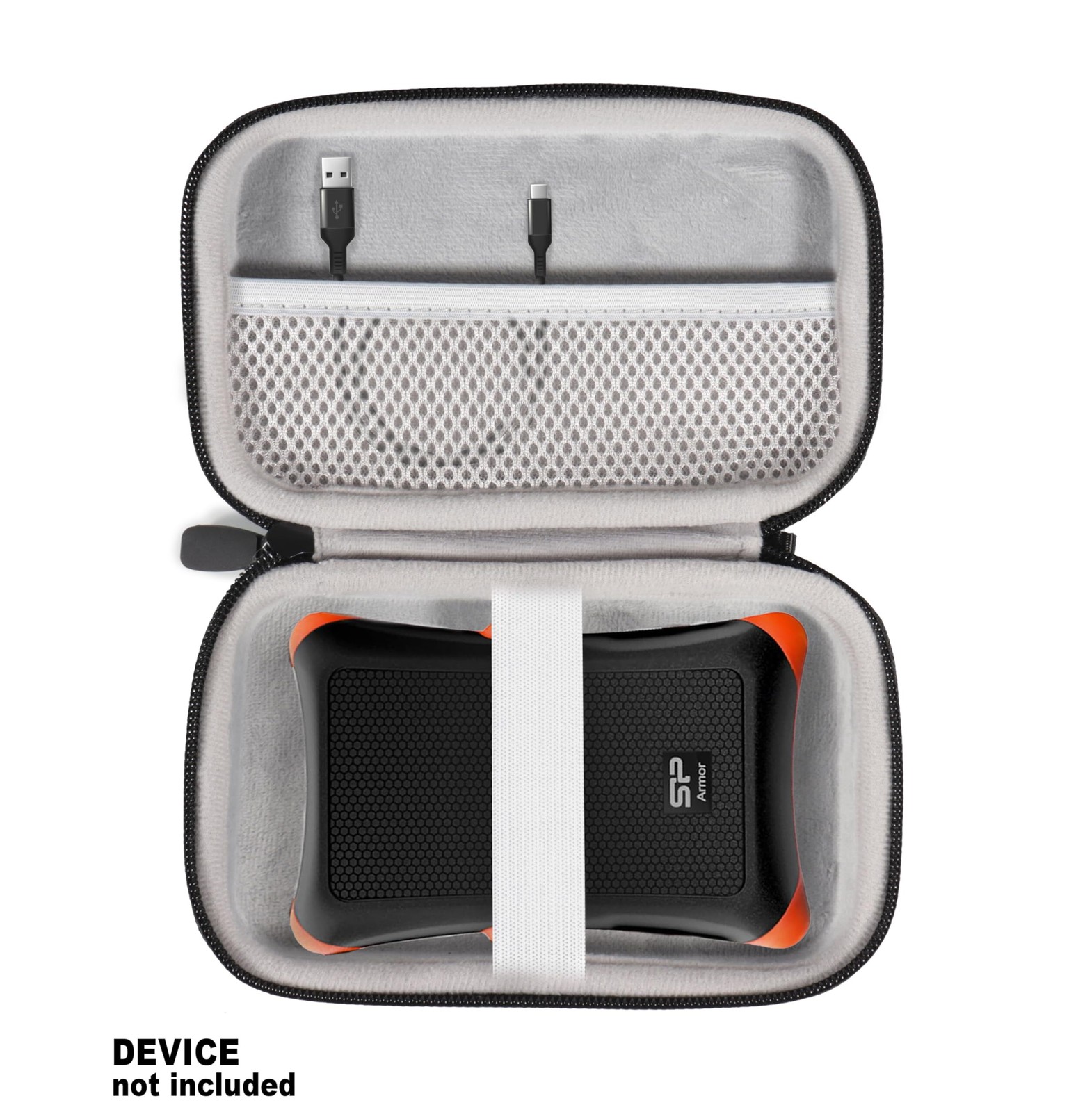 Getgear Portable Case Compatible with SP Silicon Power Rugged Portable External