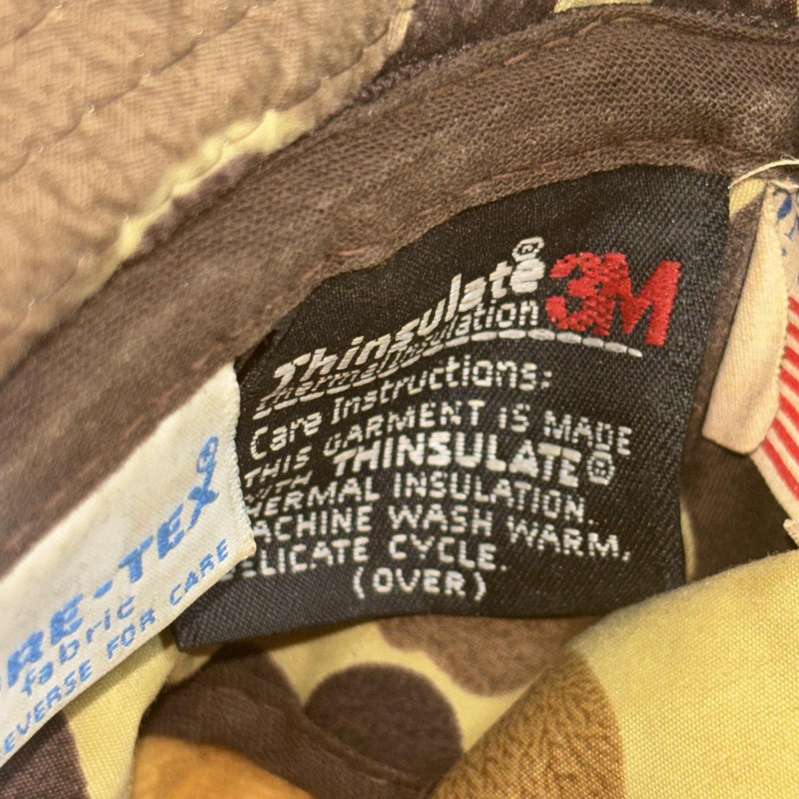 VTG M (RUNS SMALL) Jones Bucket Hunting Hat Frogskin Spot Camo FF Gore-Tex US