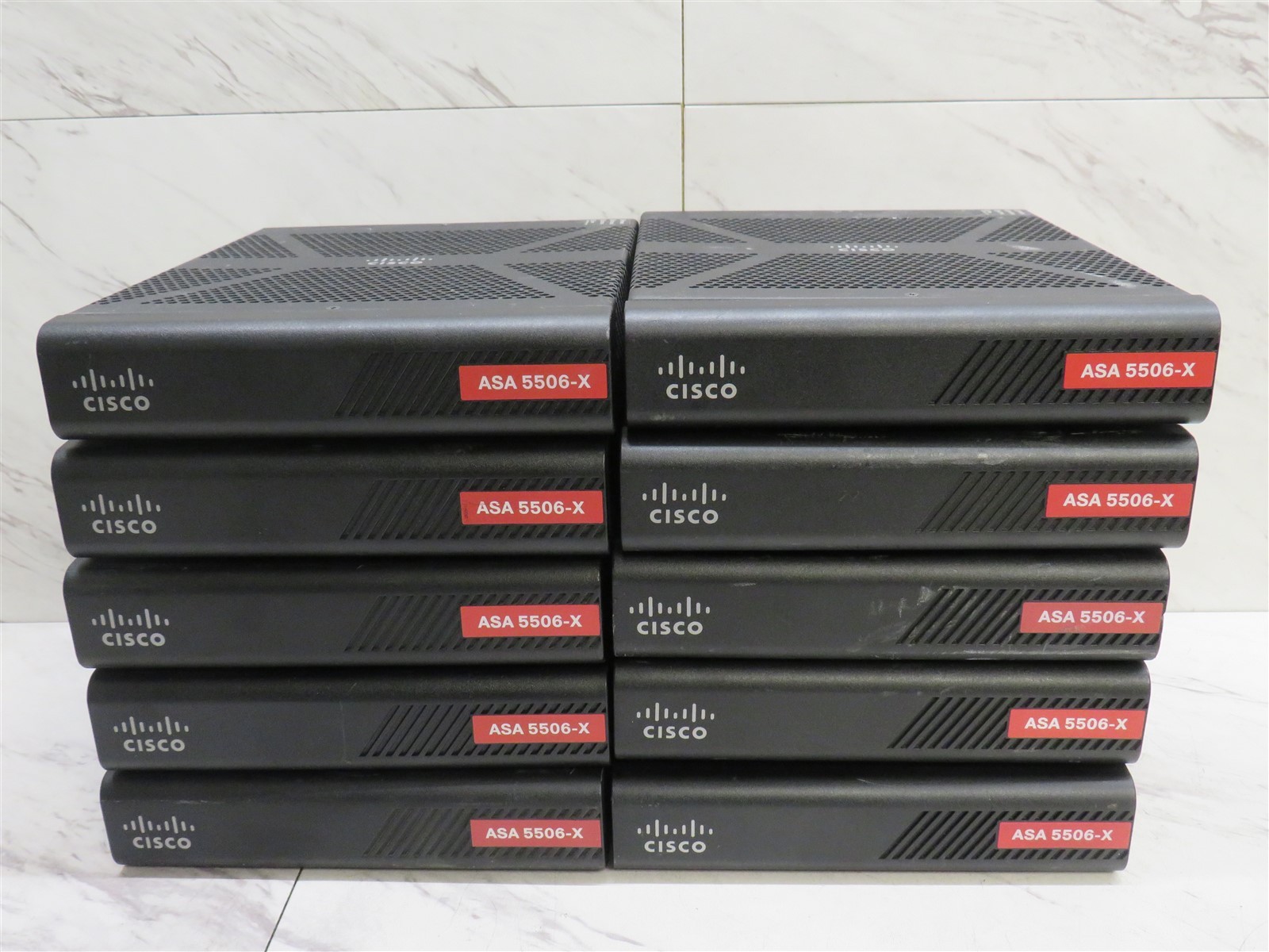Lot Of 10 Cisco ASA 5506-X Adaptive 8-Port Security Firewall Appliance (No HDD)