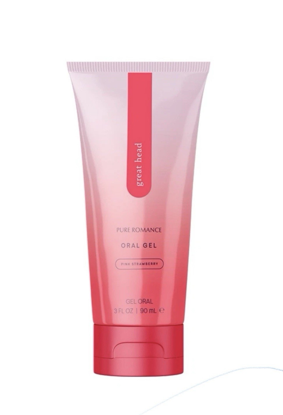 Pure Romance-GREAT HEAD- Oral Gel Pink Strawberry- Relax Throat, Curb Gag Reflex