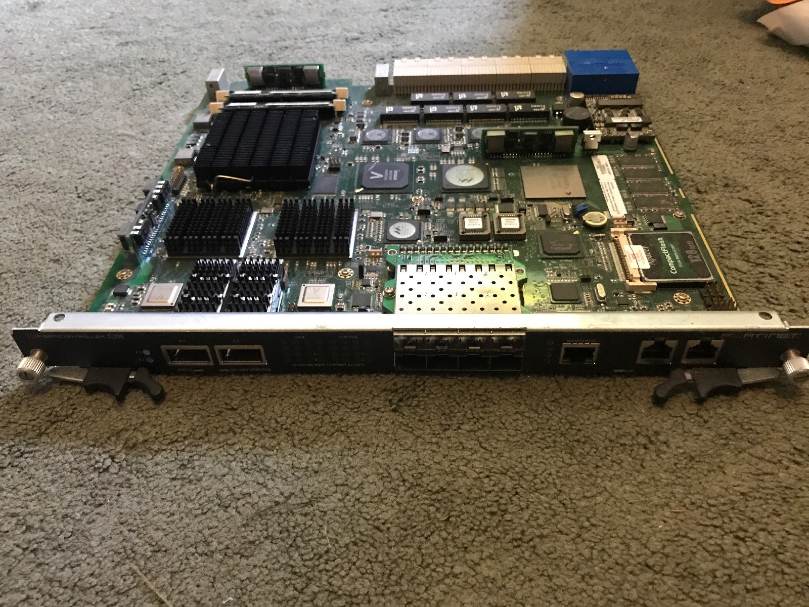 Fortinet FortiController 5208 Computer Board Firewall Assembly Used