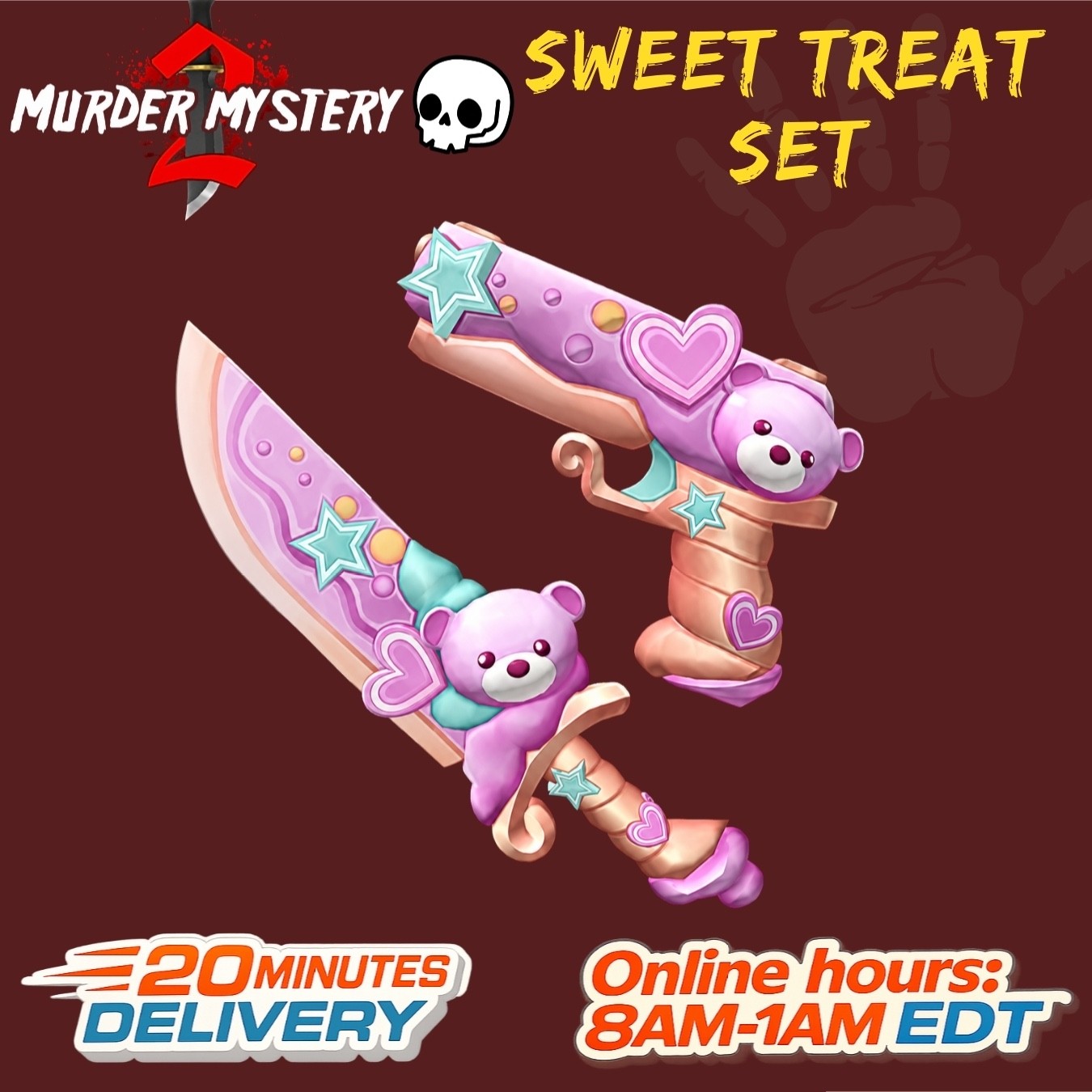 MURDER MYSTERY 2 |MM2 ⚡Sweet Treat Set⚡Cheap + Fast Delivery 🚀