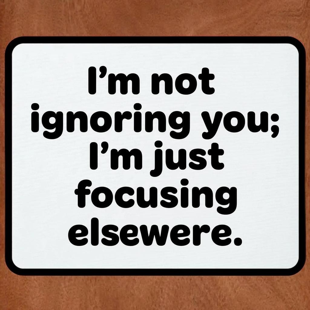 Office Humor 9.5 x 8 Mouse Pad With Anti-Slip Rubber Backing Made In USA