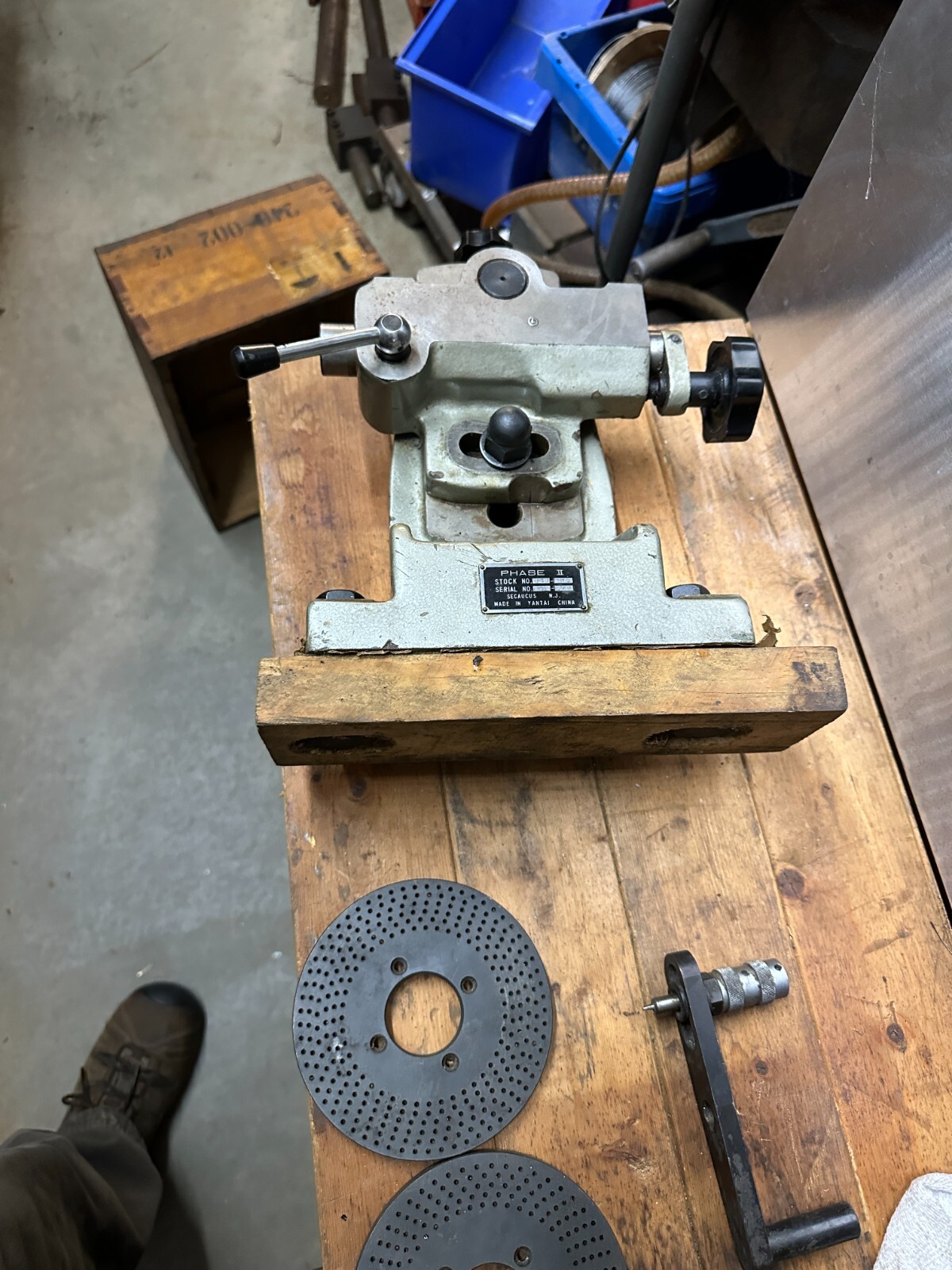 Phase II Adjustable Tail Stock - Model 240-002 for 12" Rotary Table - UNUSED