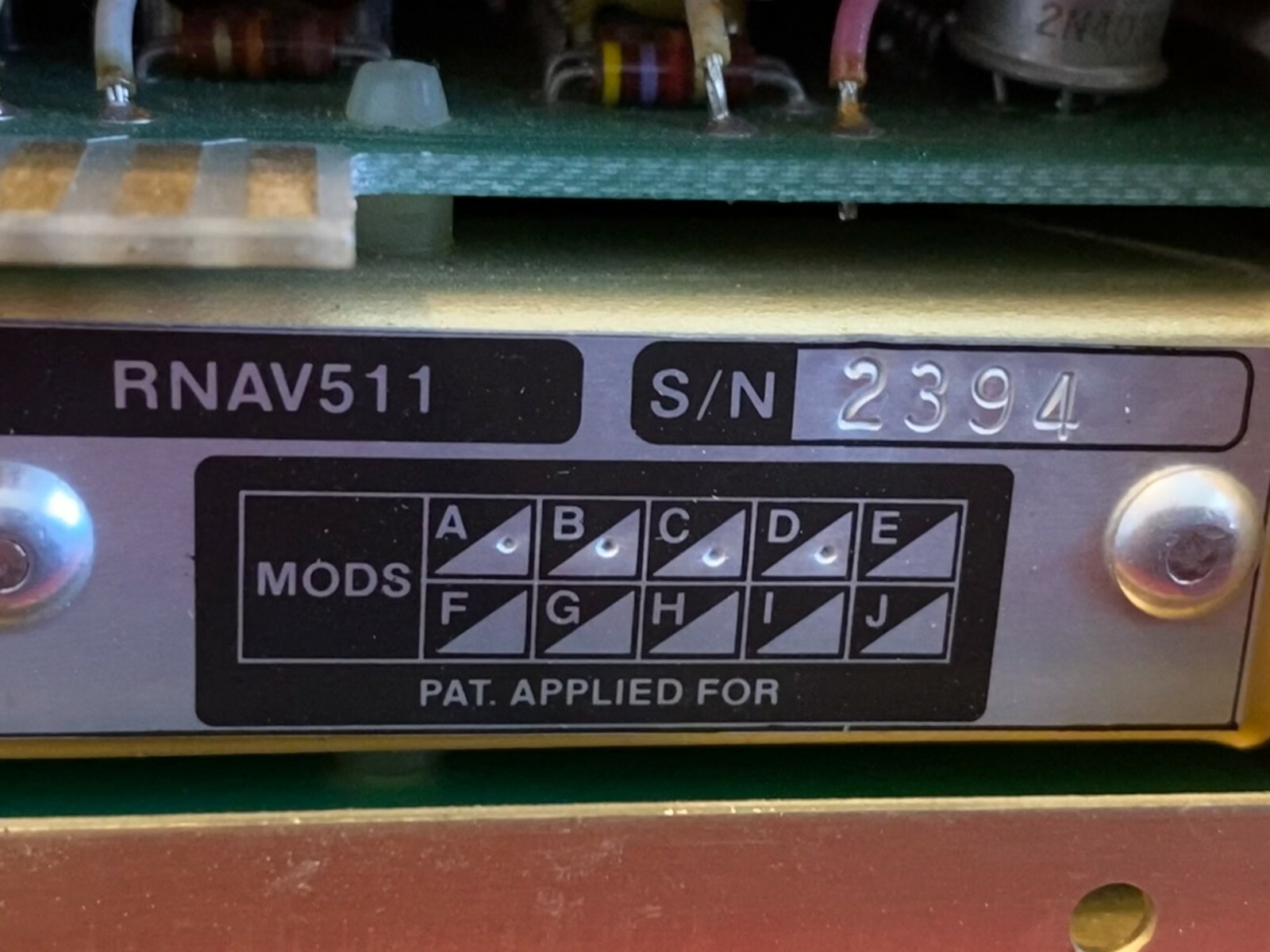 FOSTER AIRDATA SYSTEMS RNAV511 WITH TRAY P/N 805DO200