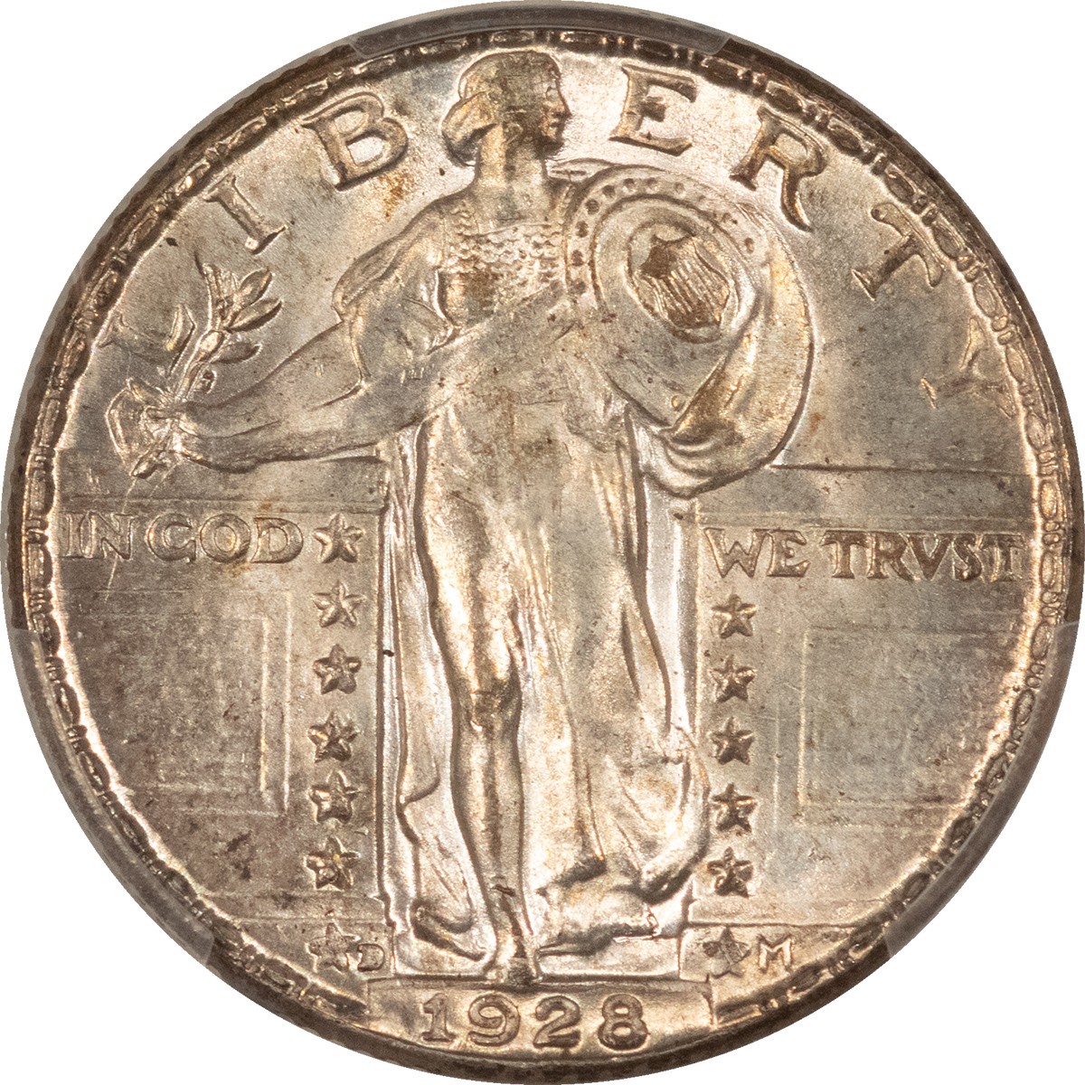 1928-D STANDING LIBERTY QUARTER - PCGS MS-64, FRESH & PREMIUM QUALITY!