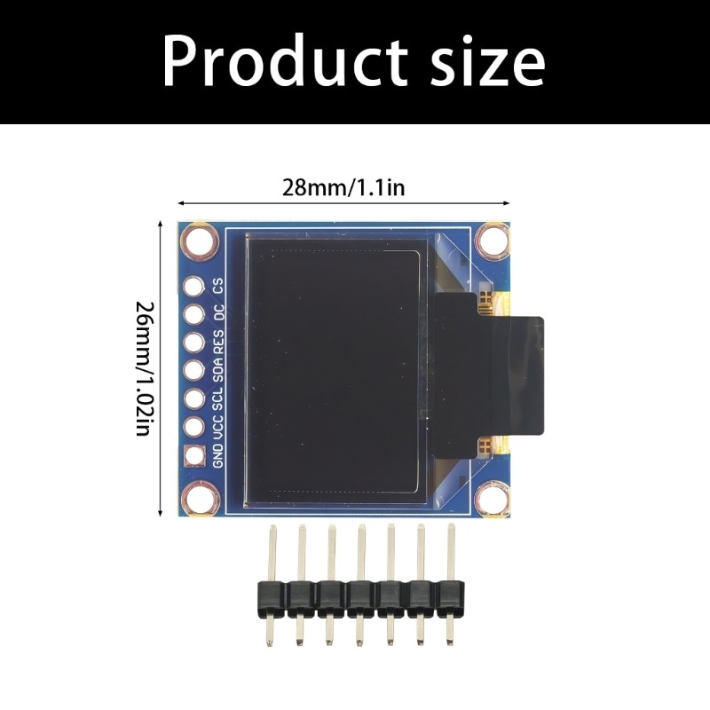 0.95inch Color Organic LED Display 96x64 Resolution For Various Controllers