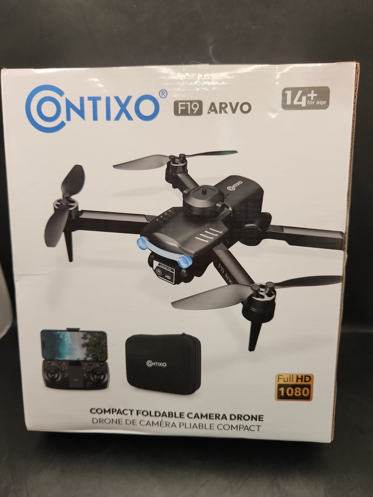 Contixo F19 Arvo Foldable Drone with 1080P HD Camera, FPV, Obstacle Avoidance,