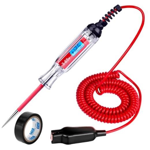 Heavy Duty Backlit Digital LCD Circuit Tester, Test Light with 140 Inch 3-65V