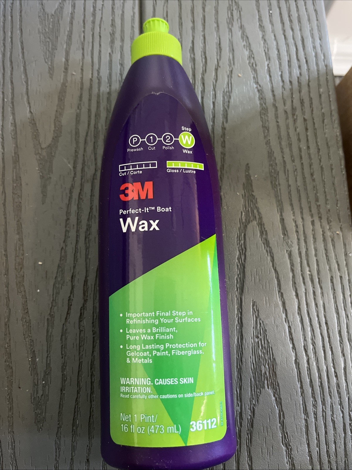 3M Perfect-It Boat Wax 36112 1 U.S. Pint/16 oz. 5 Bottles