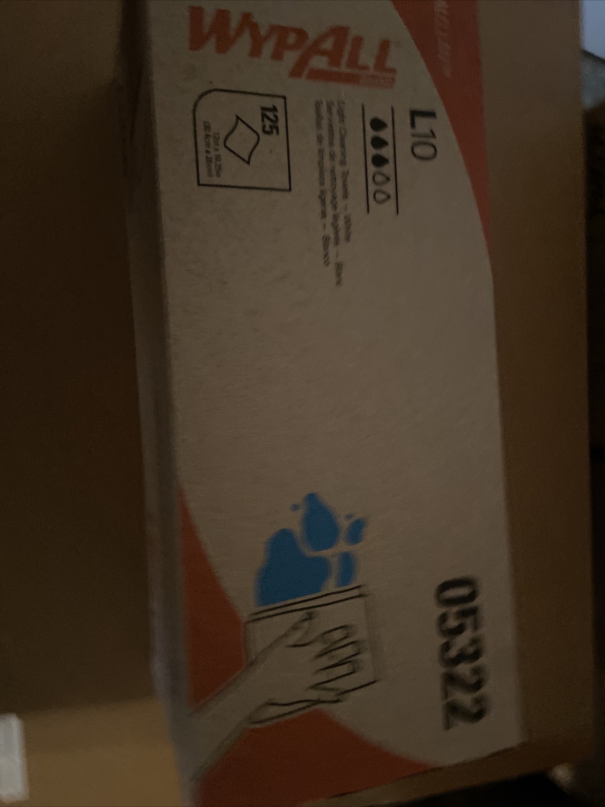 KIMBERLY CLARK Wypall L10 Towels POP-UP Box, 1Ply, 12x10 1/4, White, 125/Box