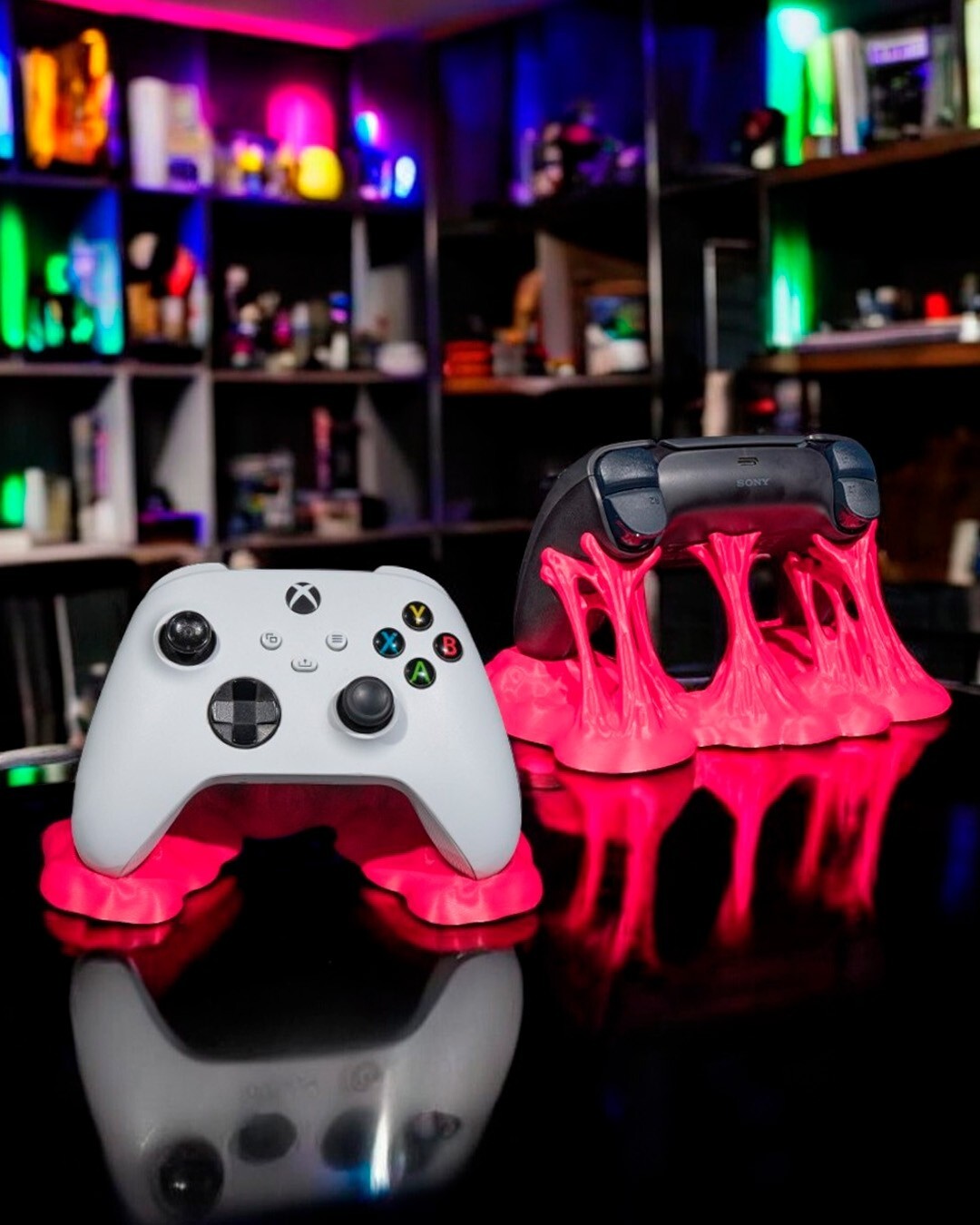Sticky Mess Chewing Gum Controller Holder – 3D Printed Stand for PS5 / Xbox