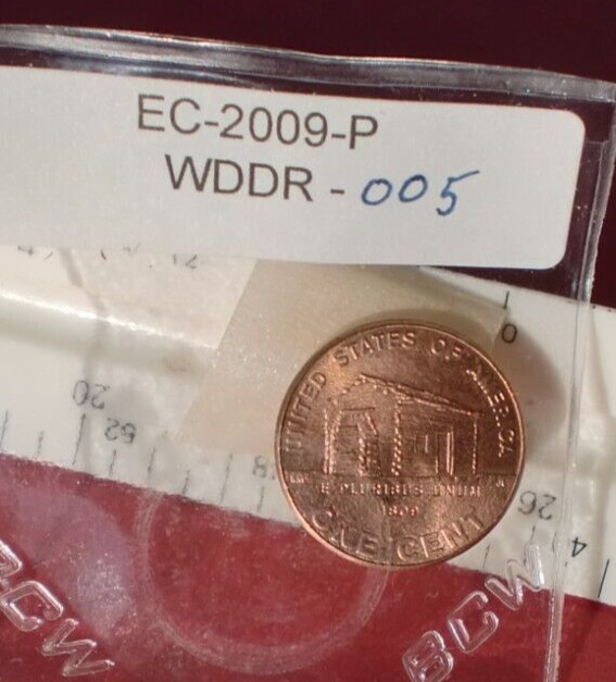 2009P Lincoln WDDR-005 Early childhood Doubled Die Error Cent