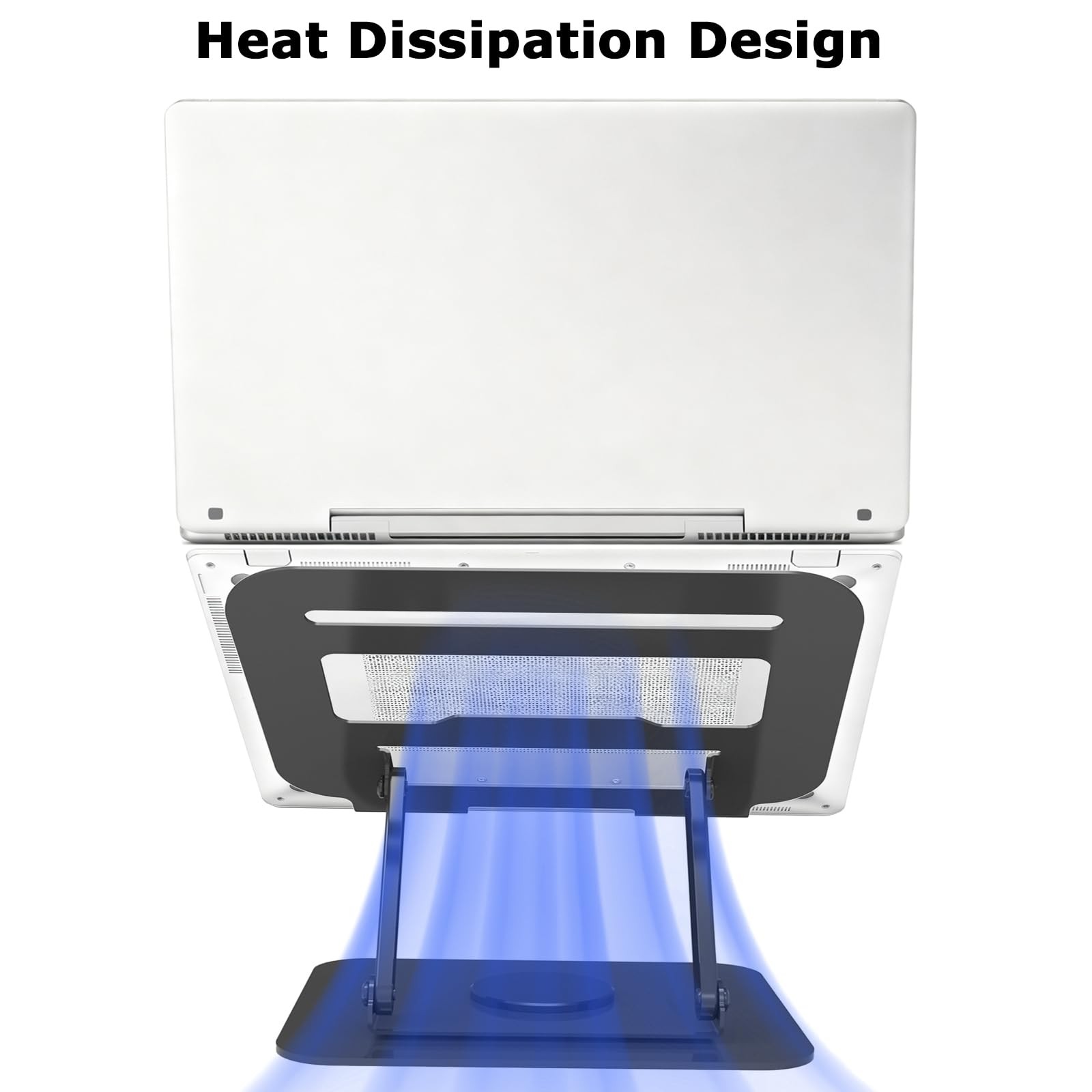 Adjustable Laptop Stand, 360 Rotating Computer Riser, Stable Base Stand Holde...
